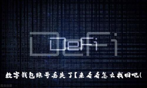 数字钱包账号丢失了？来看看怎么找回吧！