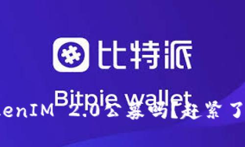你知道TokenIM 2.0公募吗？赶紧了解一下吧！